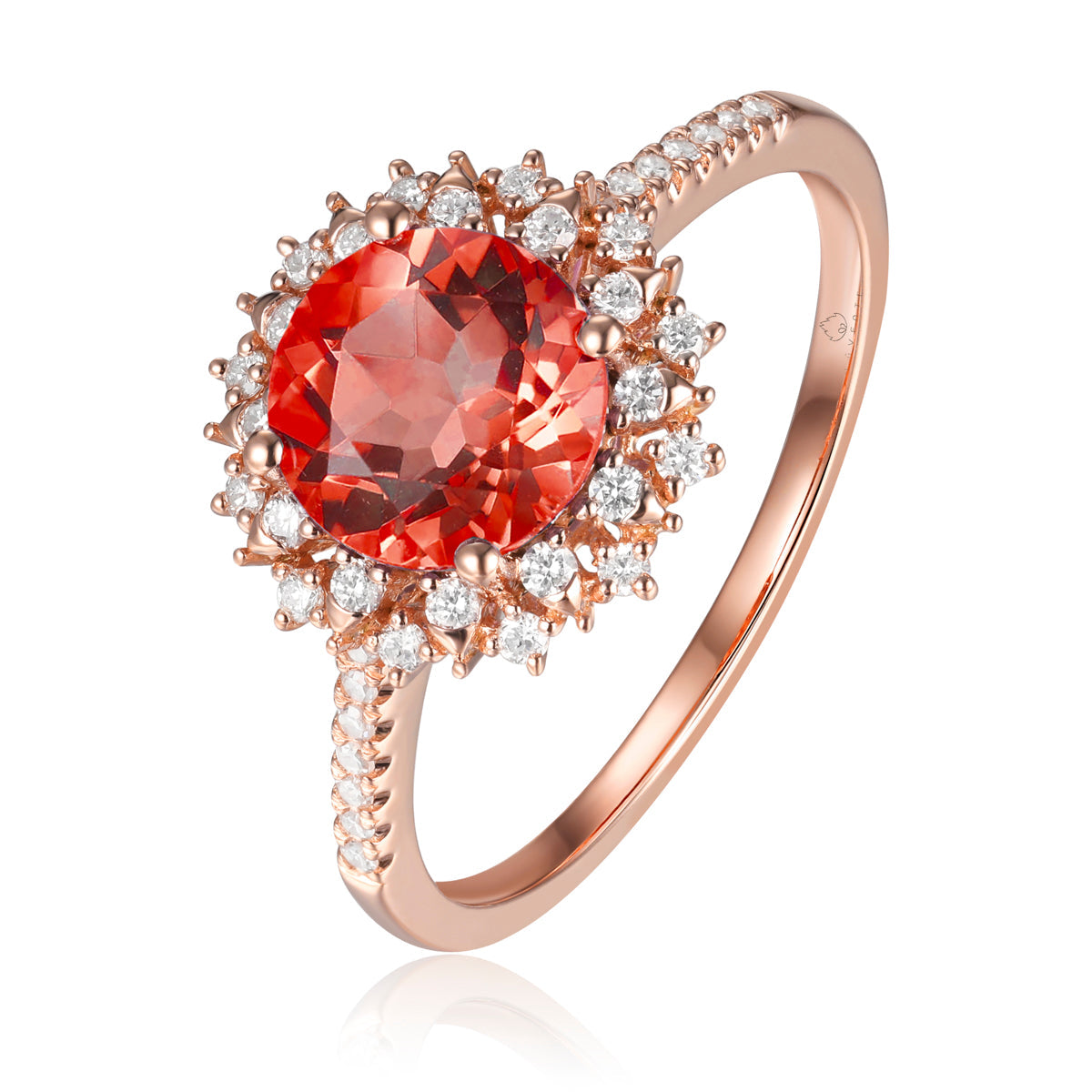 Cocktail Flower Ring crafted with floral motif with delicate gemstones and inspired diamond petals.