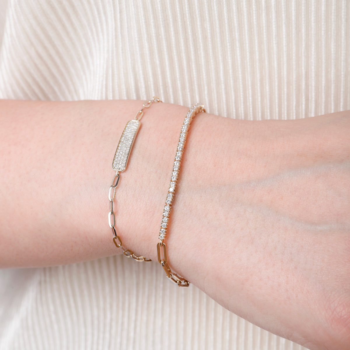 Paperclip Tennis Bracelet