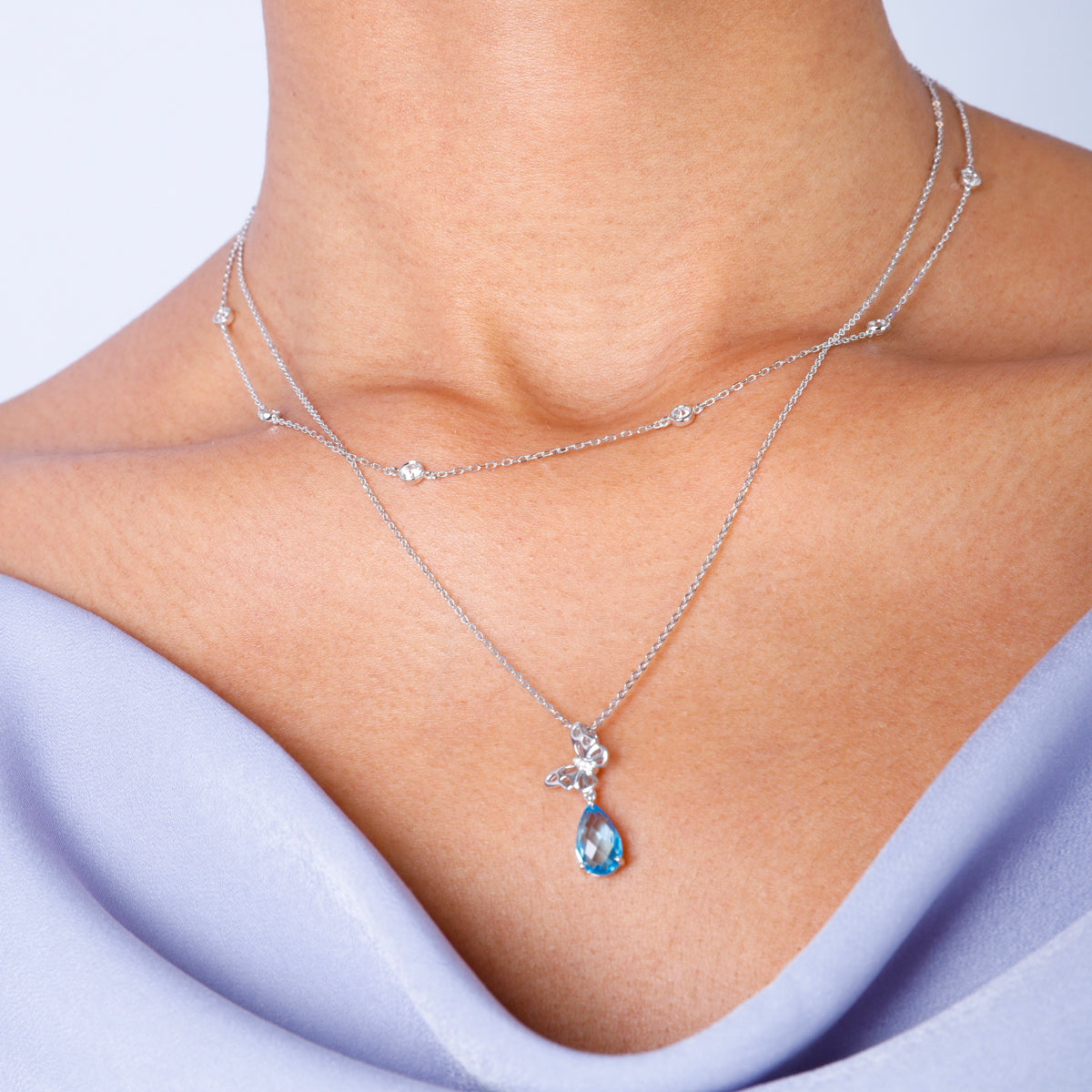 Diamond Bezel Necklace