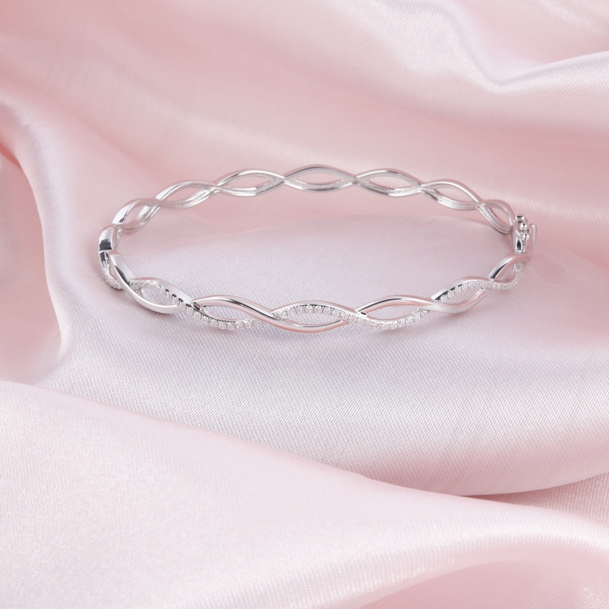 Infinity Diamond Bangle