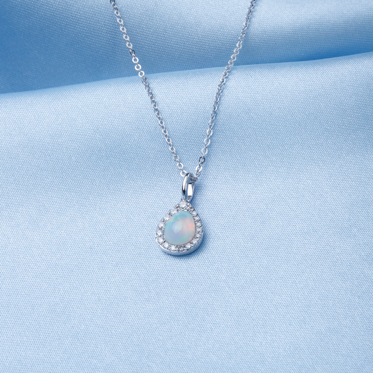 Opal Teardrop Necklace