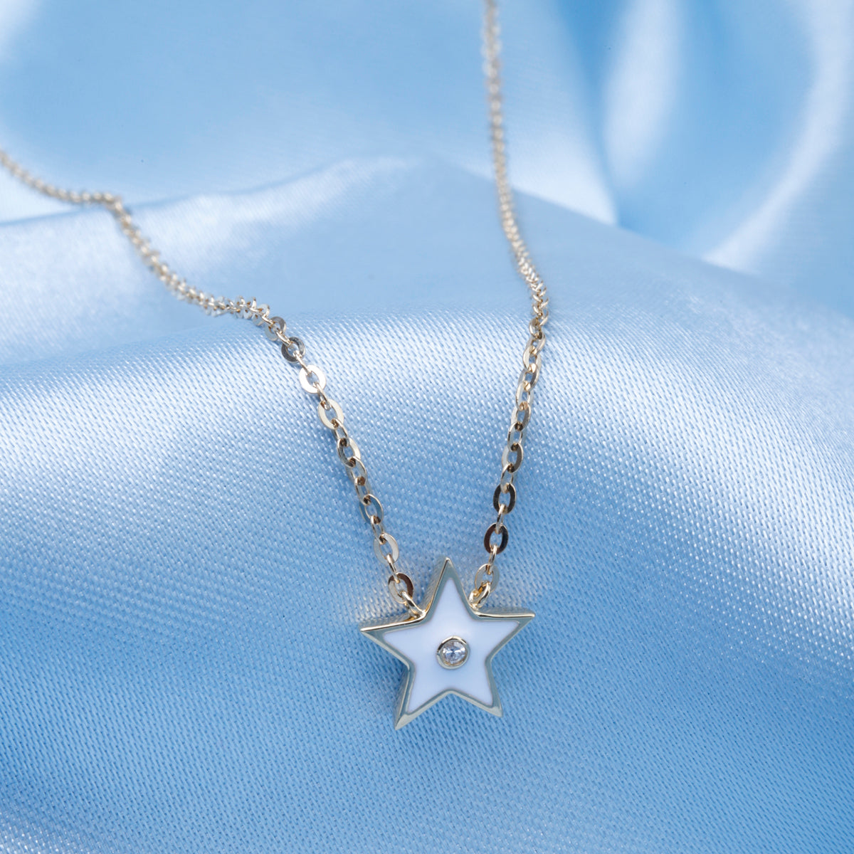 Enamel Star Necklace