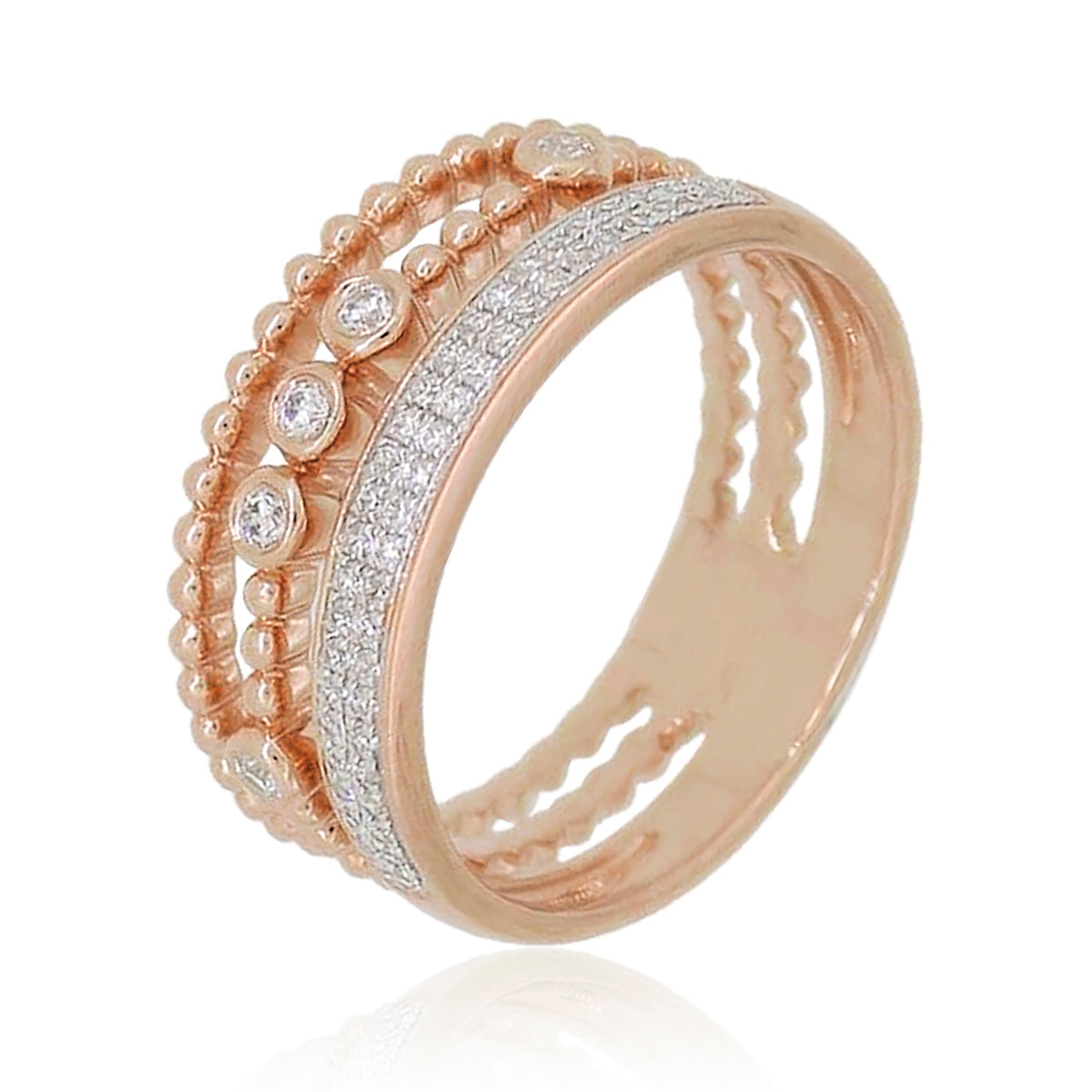 Signature Pavé 5-Stack Ring