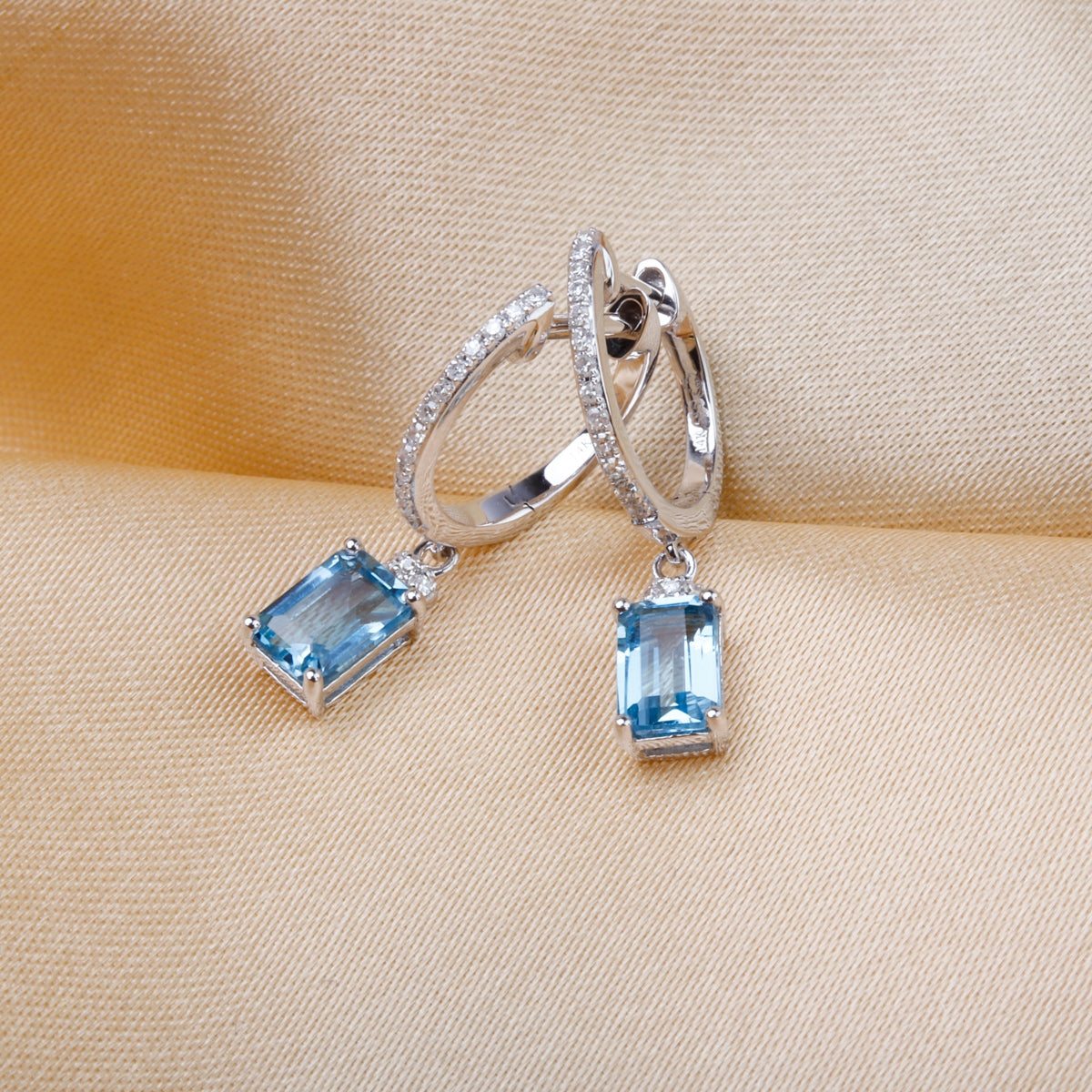 Huggie Drop Earrings