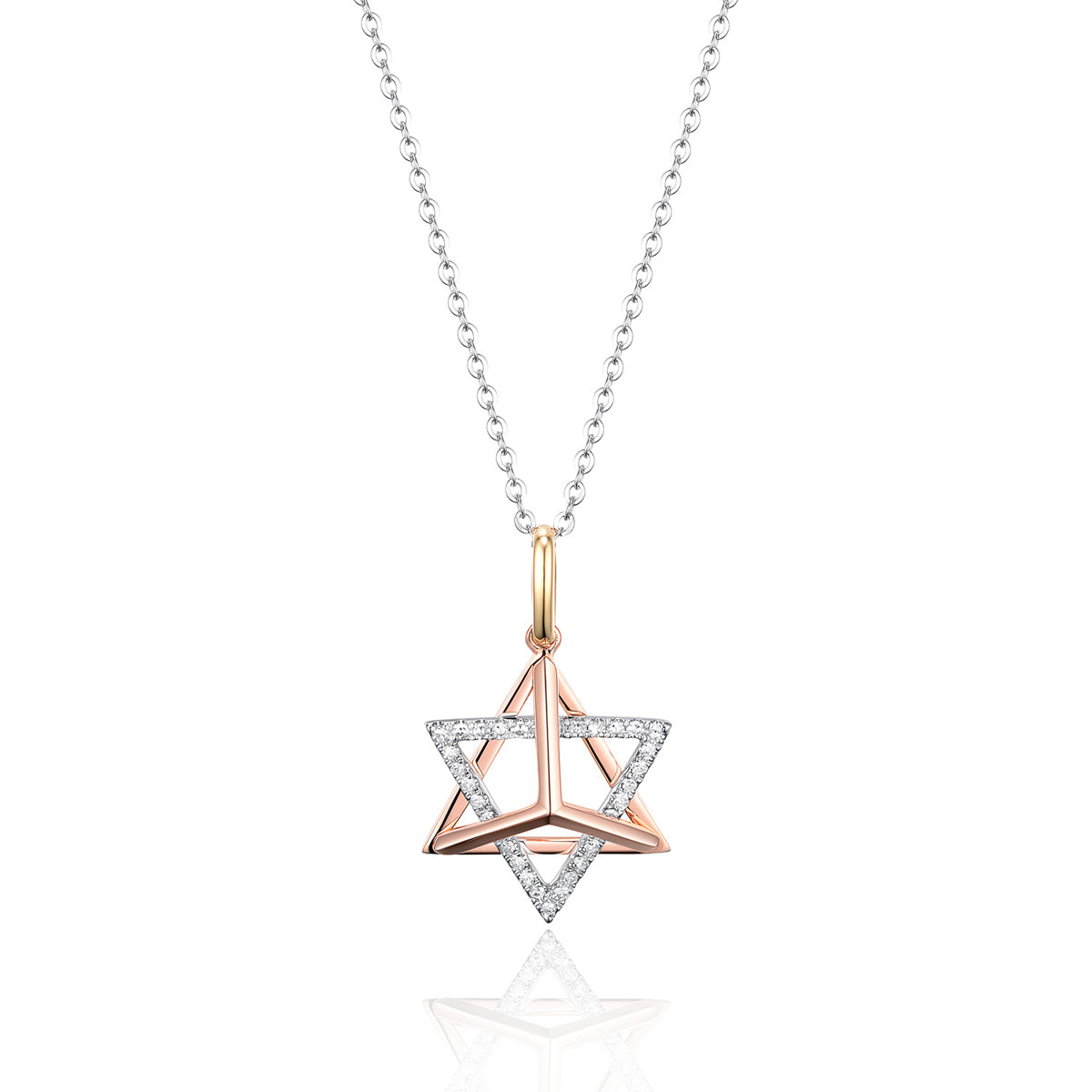 Minimal Star of David Necklace