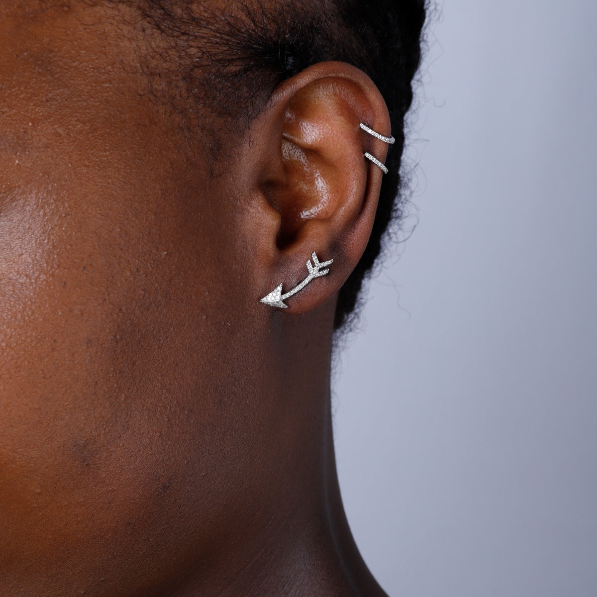 Stud Arrow Earrings are crafted with precision and style. Add a touch of sophistication.