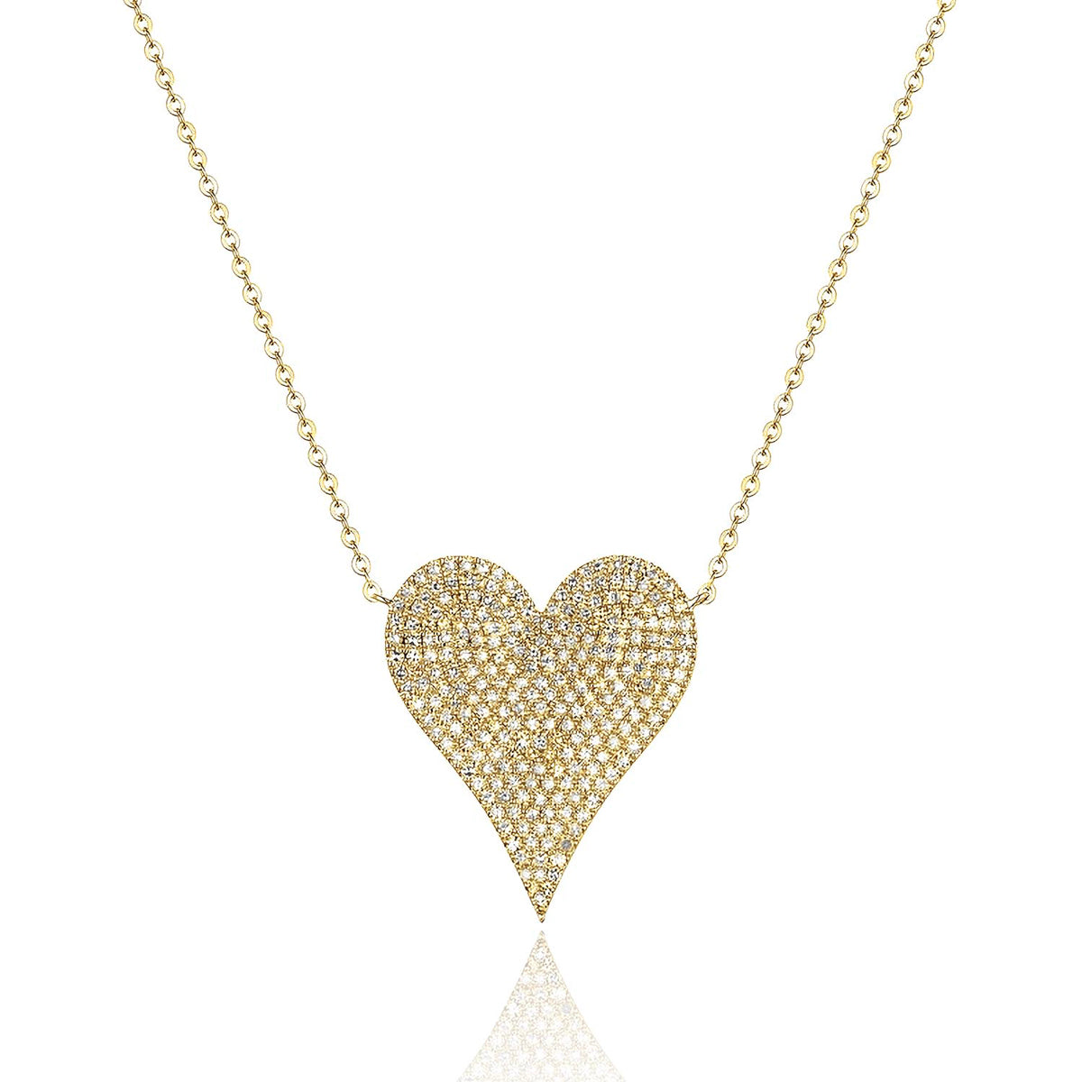 Pave Heart Necklace