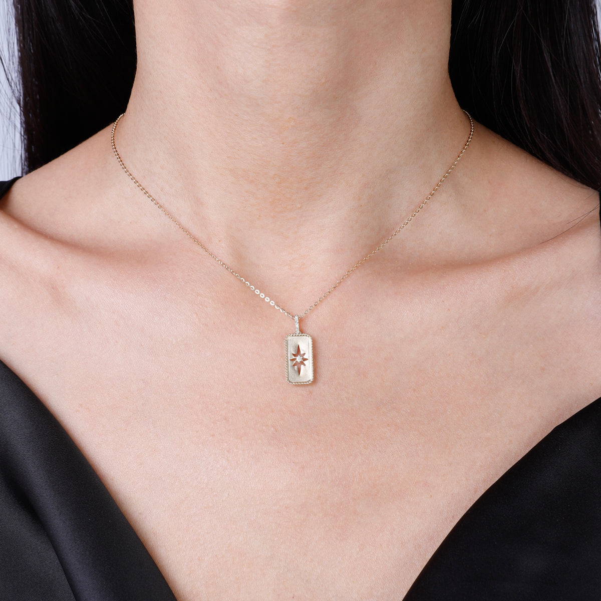 Starburst Tag Necklace