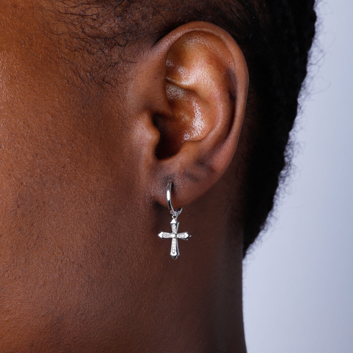 Cross Drop Earrings