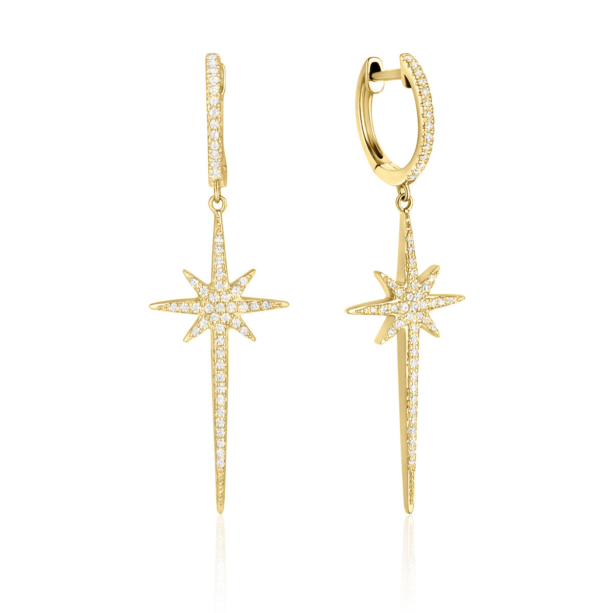 North Star Drop Earrings