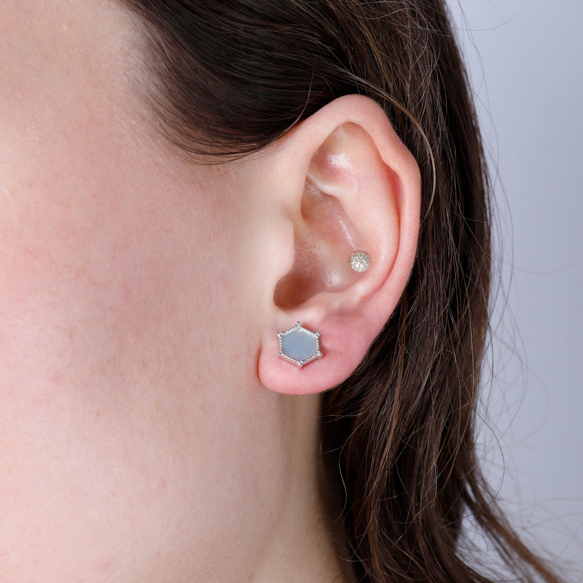 Hexagon Studs