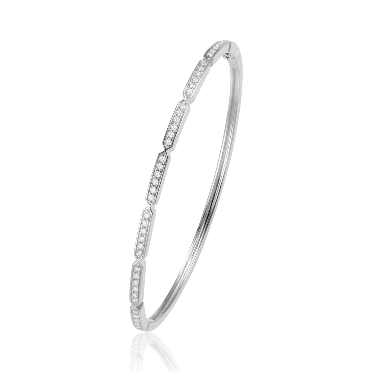 Geometric Diamond Bangle