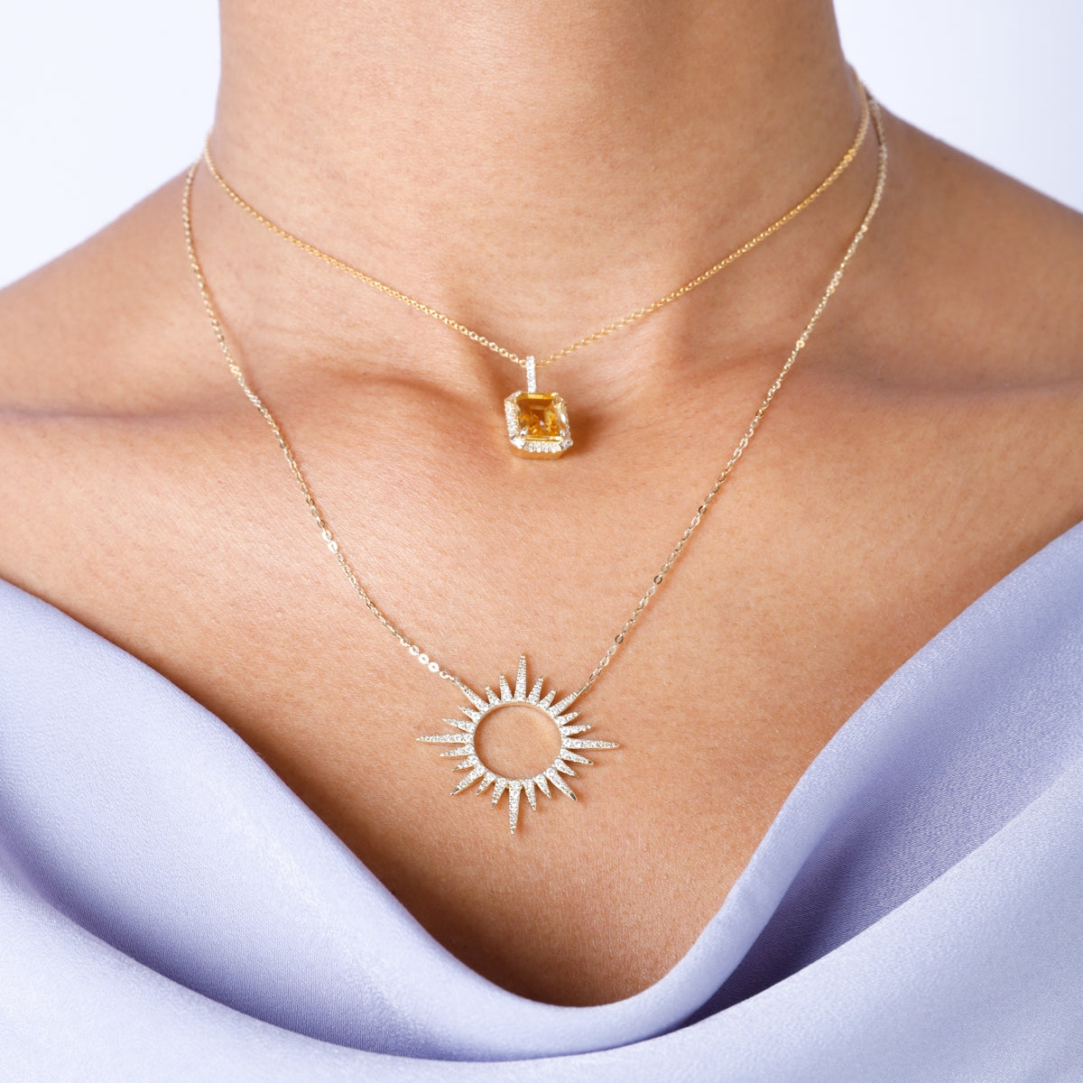 The Sun Diamond Necklace