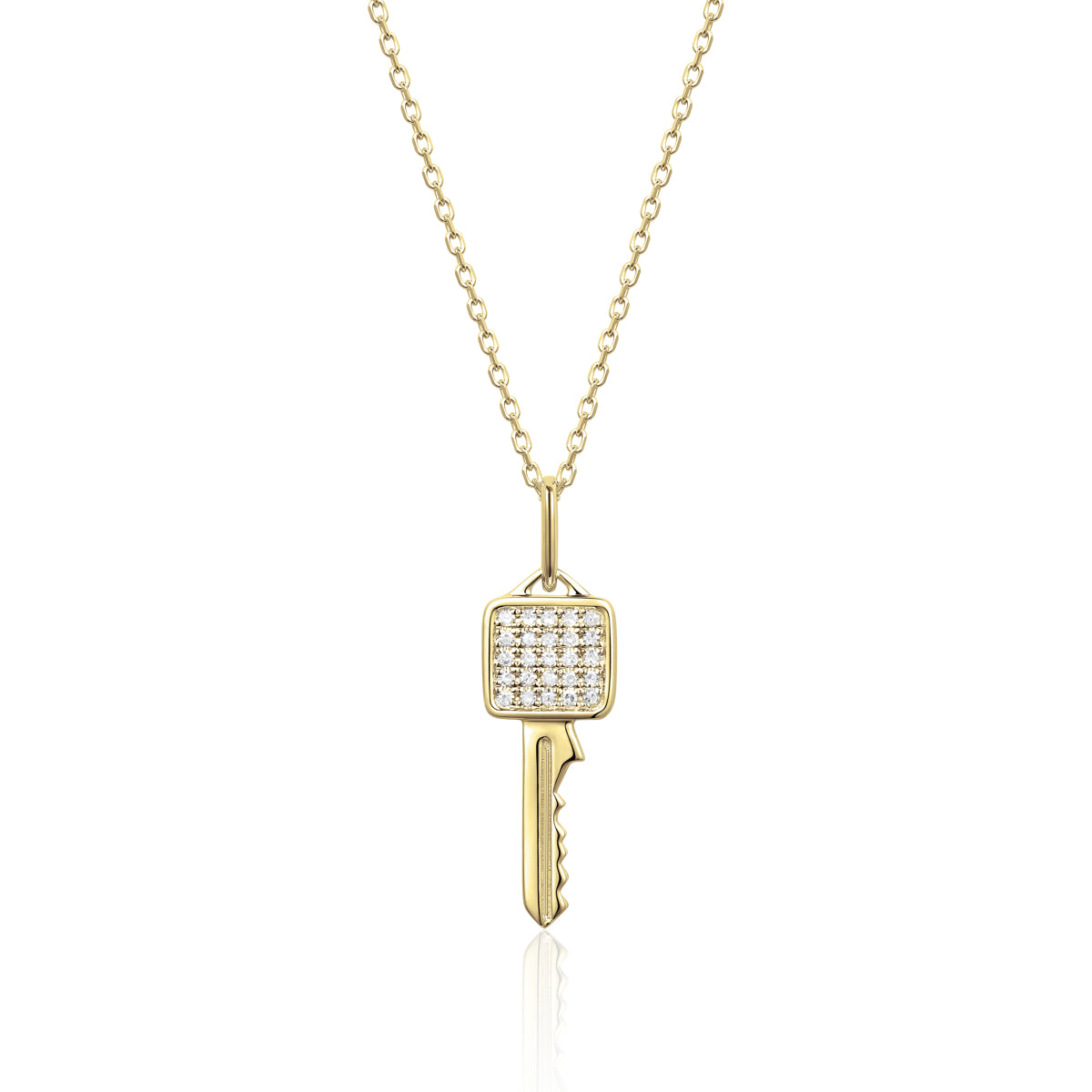 Diamond Key Necklace