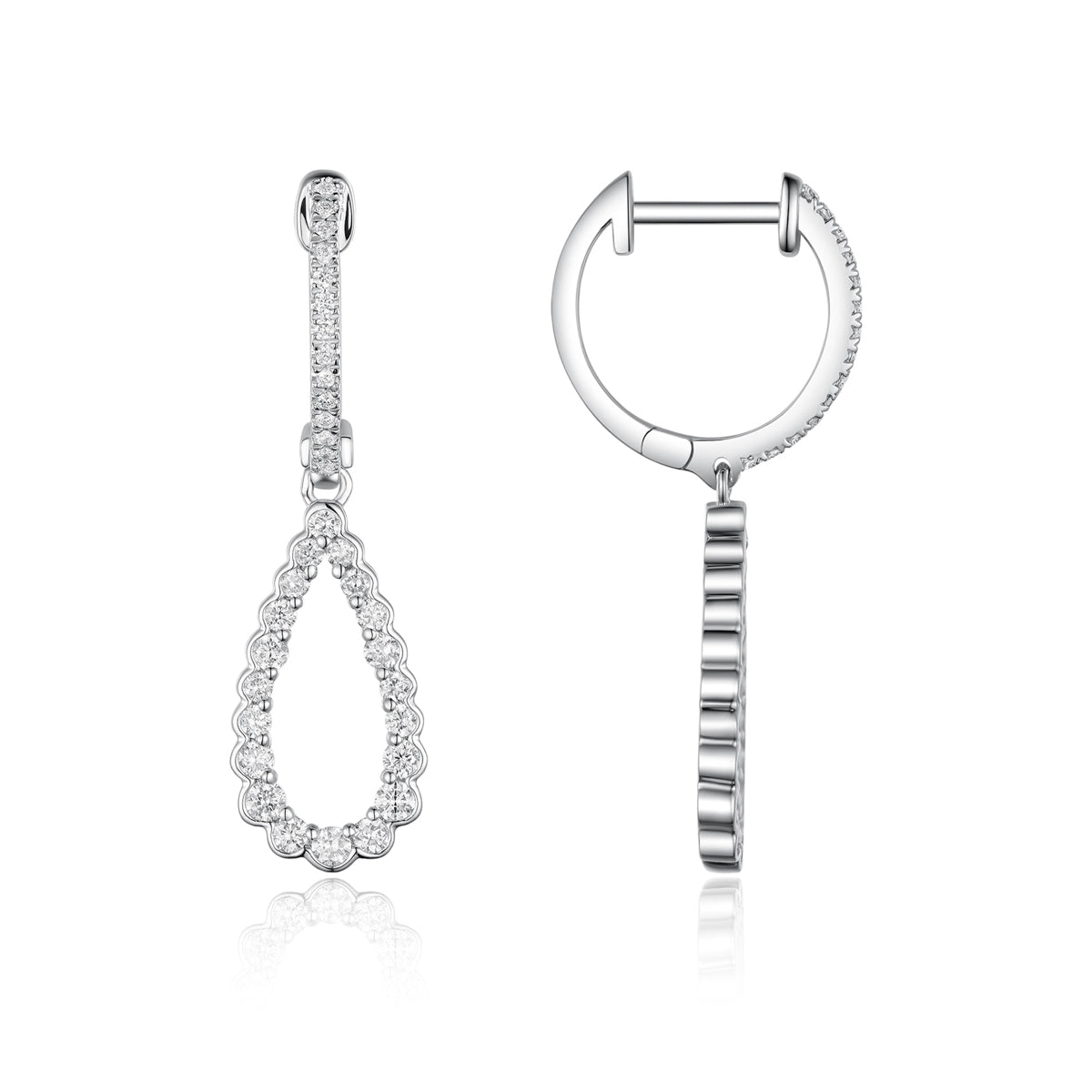 Teardrop Diamond Earrings