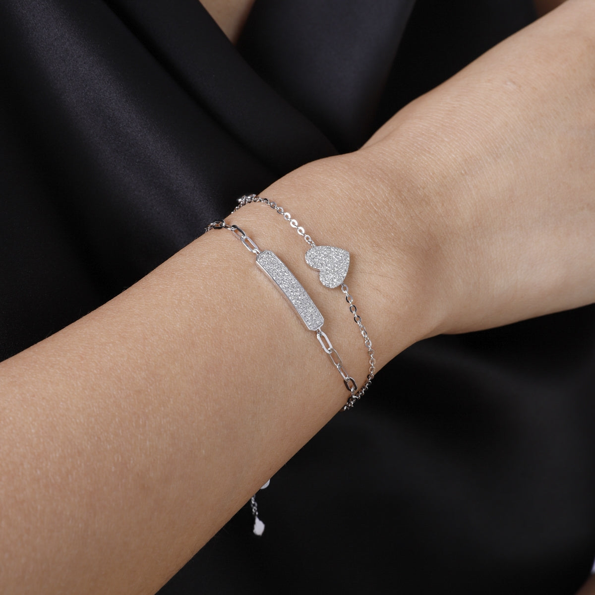 Diamond Tag Bracelet