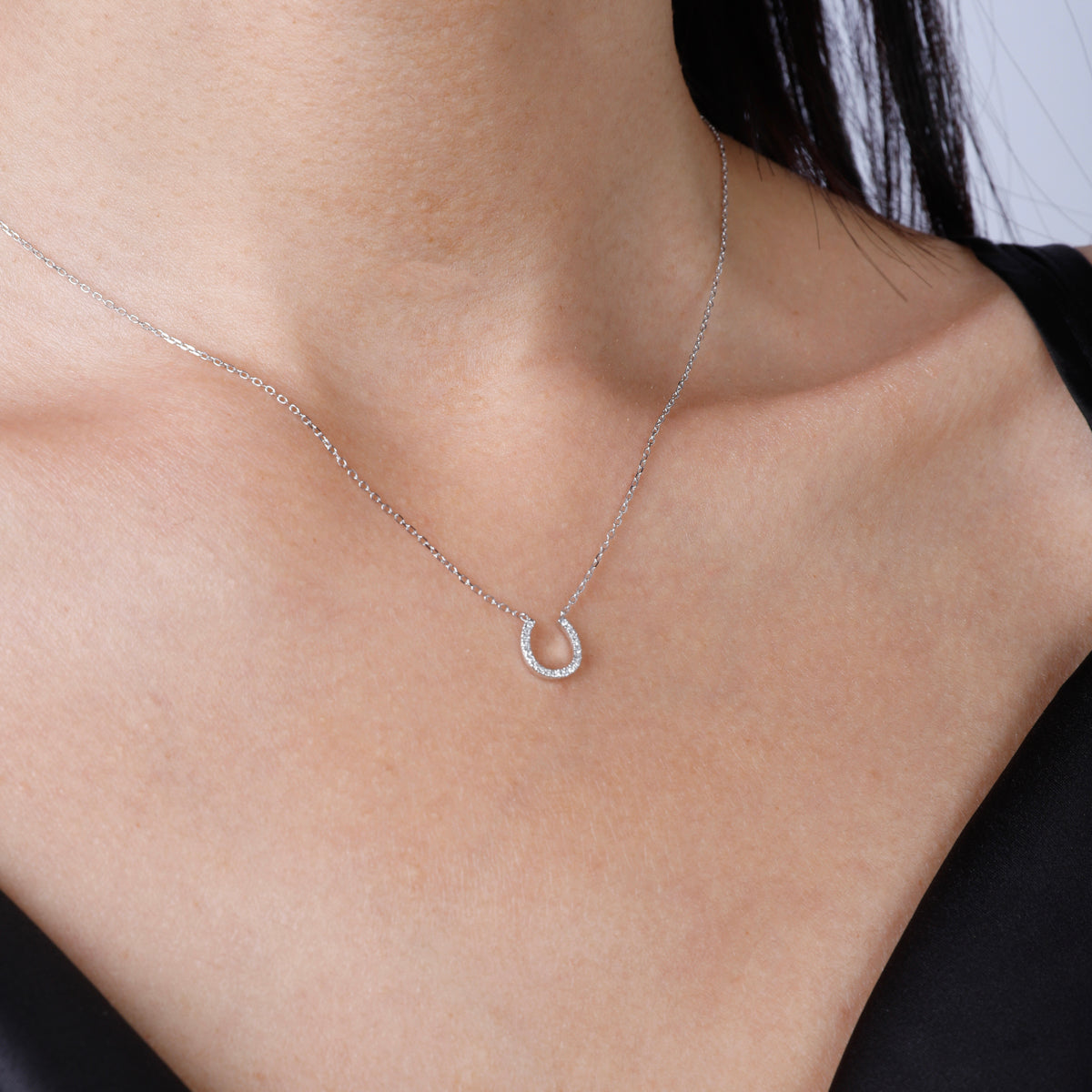 Horseshoe Diamond Necklace