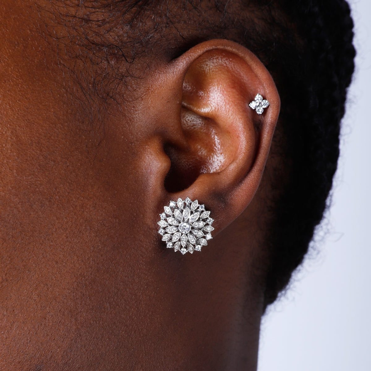 Flower Diamond Studs