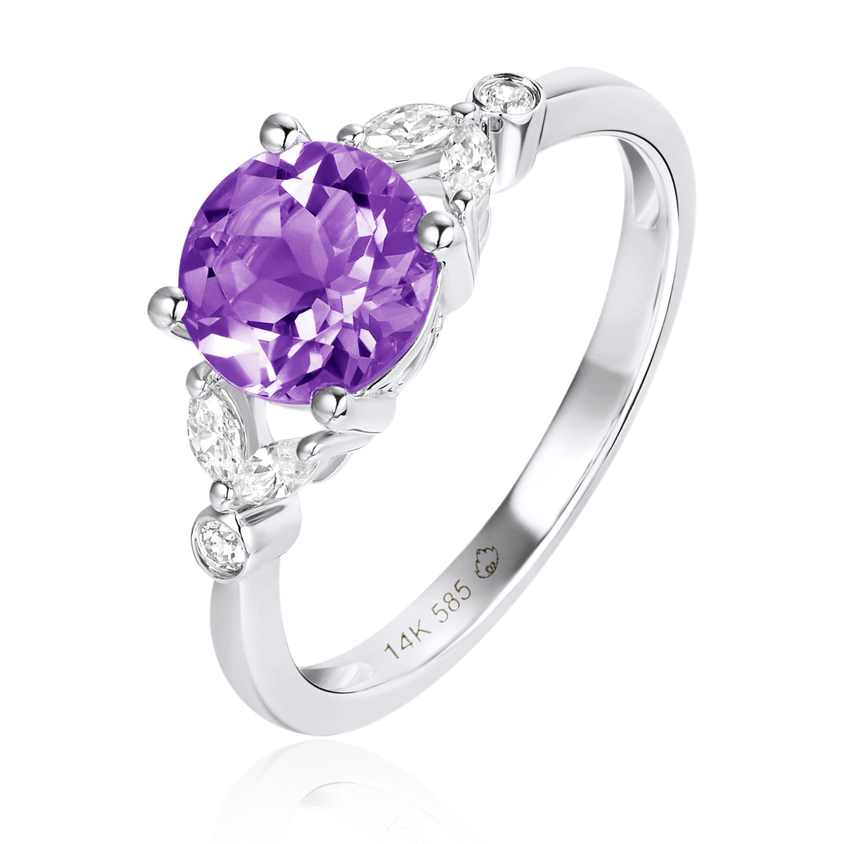 Floral Round Ring