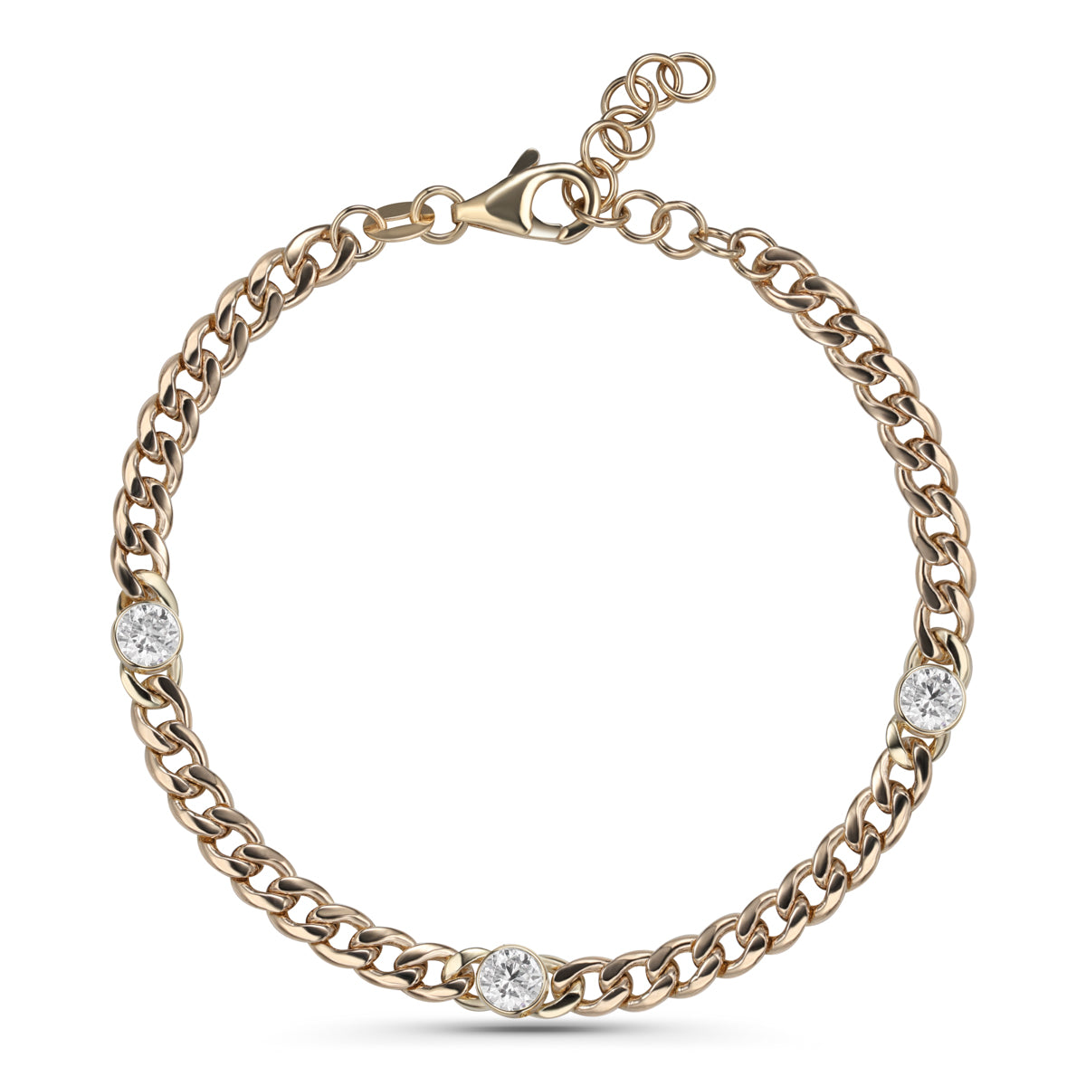 Diamond Bezel Set Bracelet