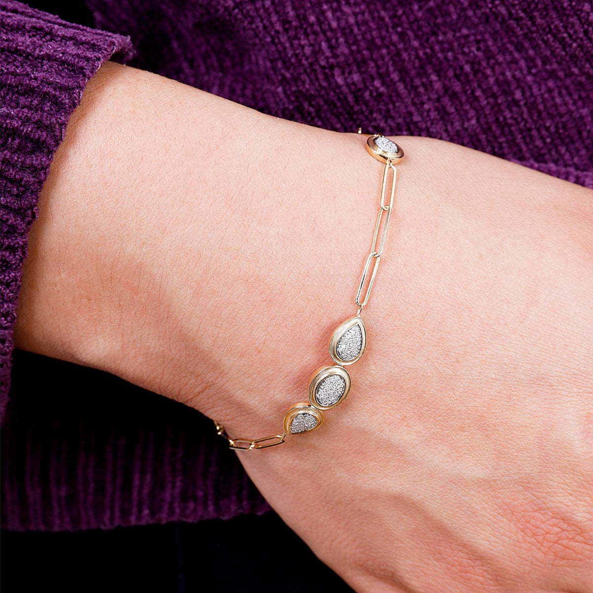 Teardrop Link Bracelet