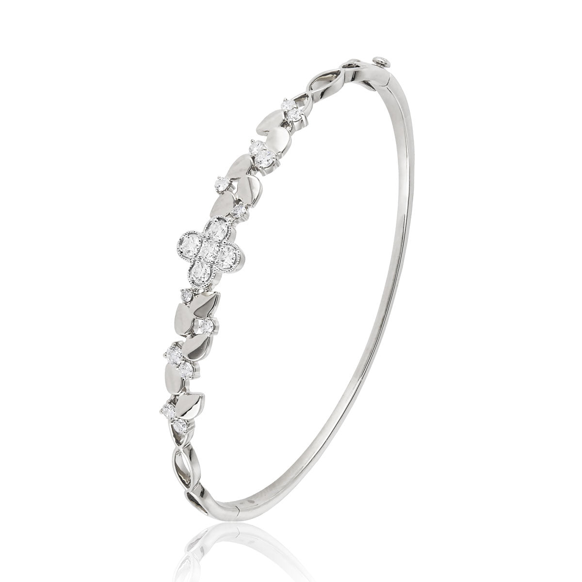 Floral Clover Bangle
