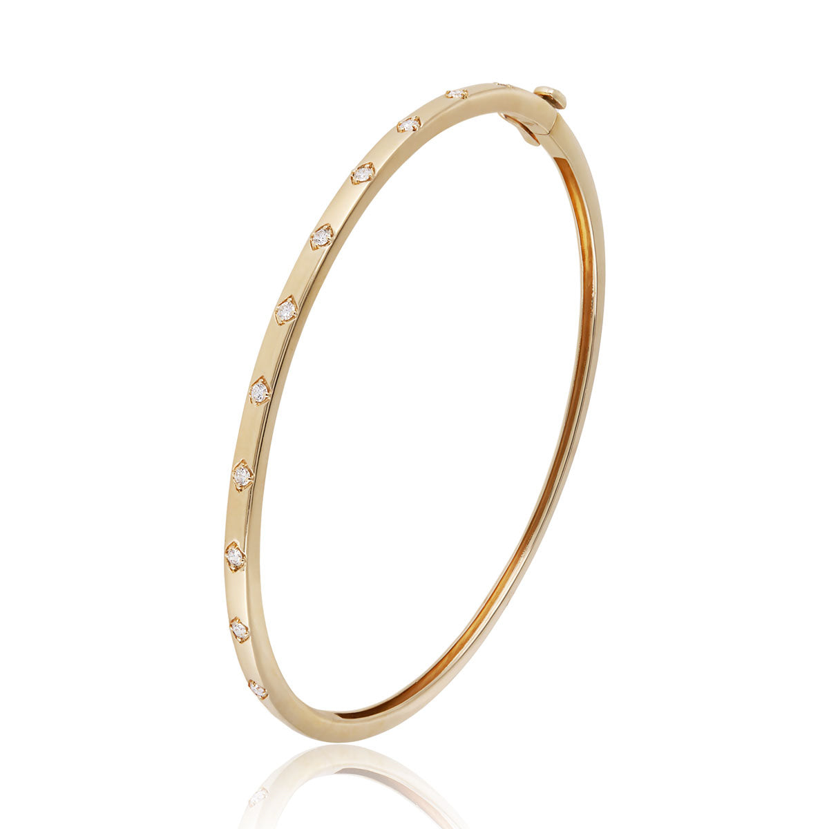 Framed Diamond Bangle