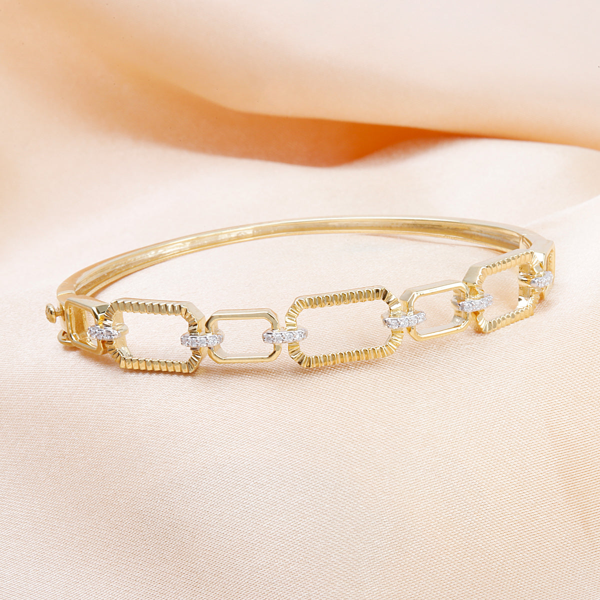 Rectangular Link Bangle