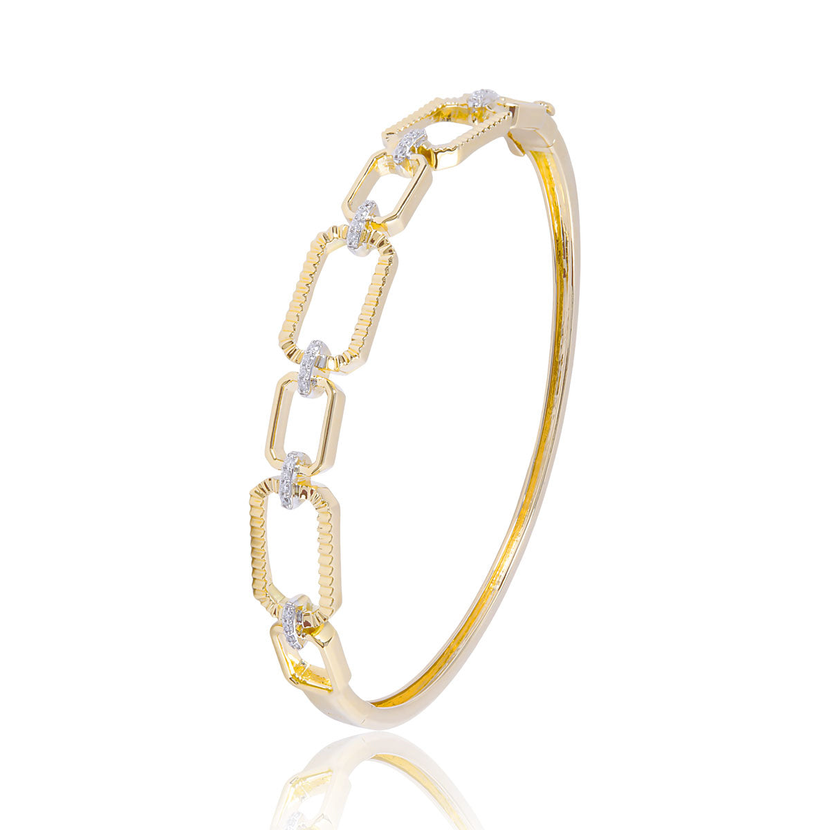 Rectangular Link Bangle
