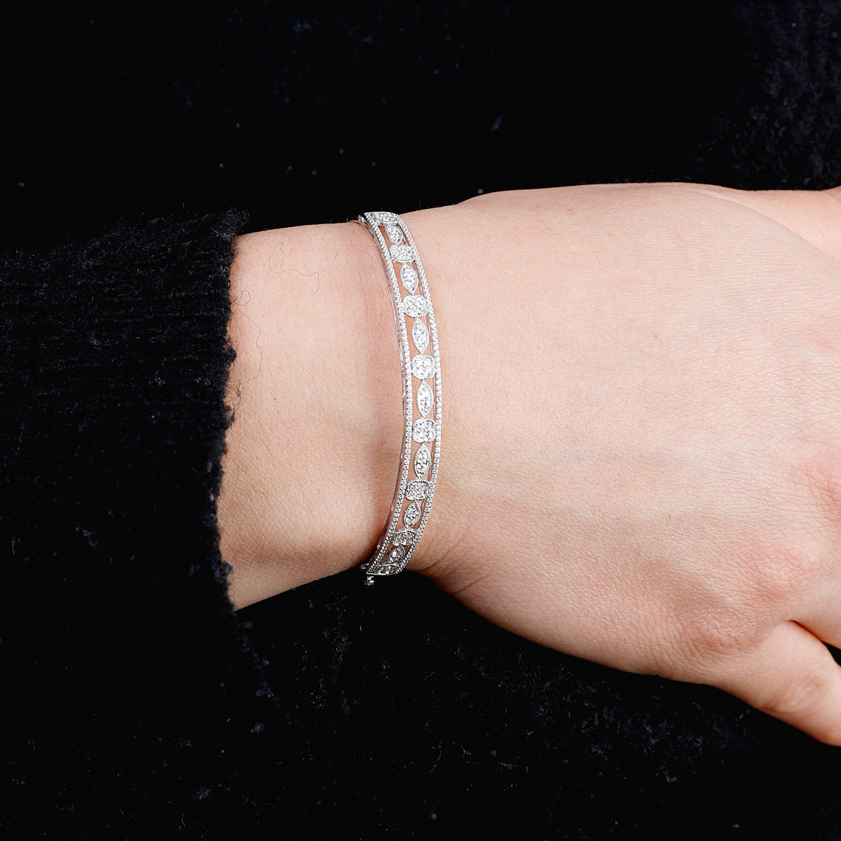 Clover & Petal Bangle