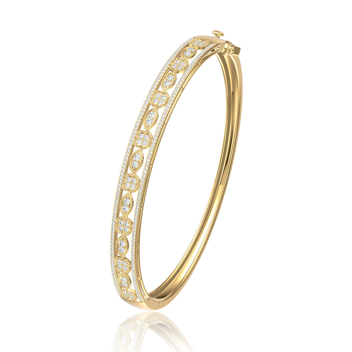 Clover & Petal Bangle