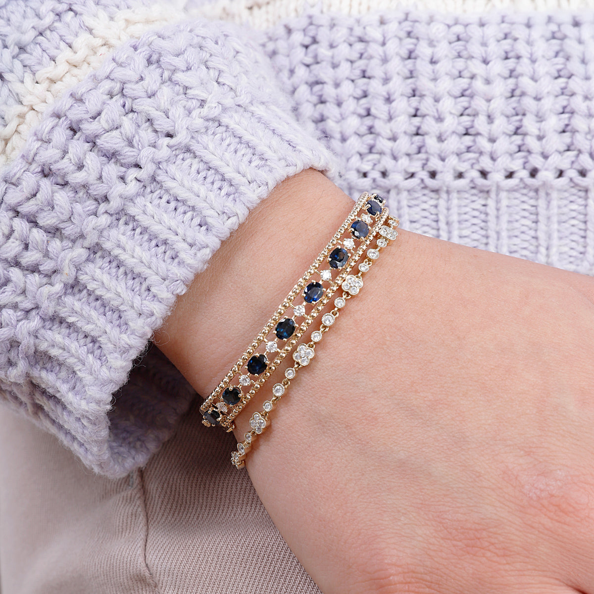 Elegant Oval Bangle