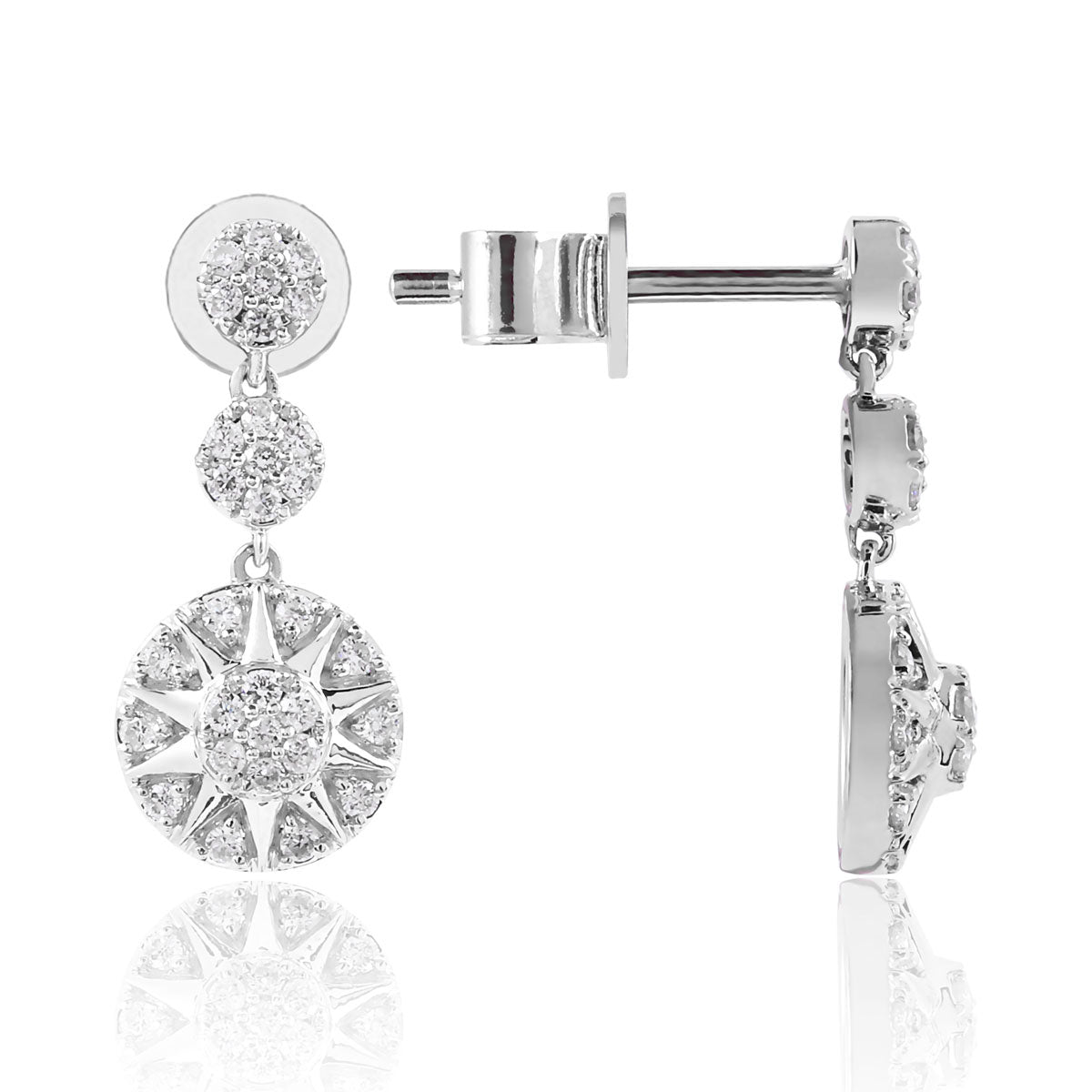 Sunburst Drop Earrings