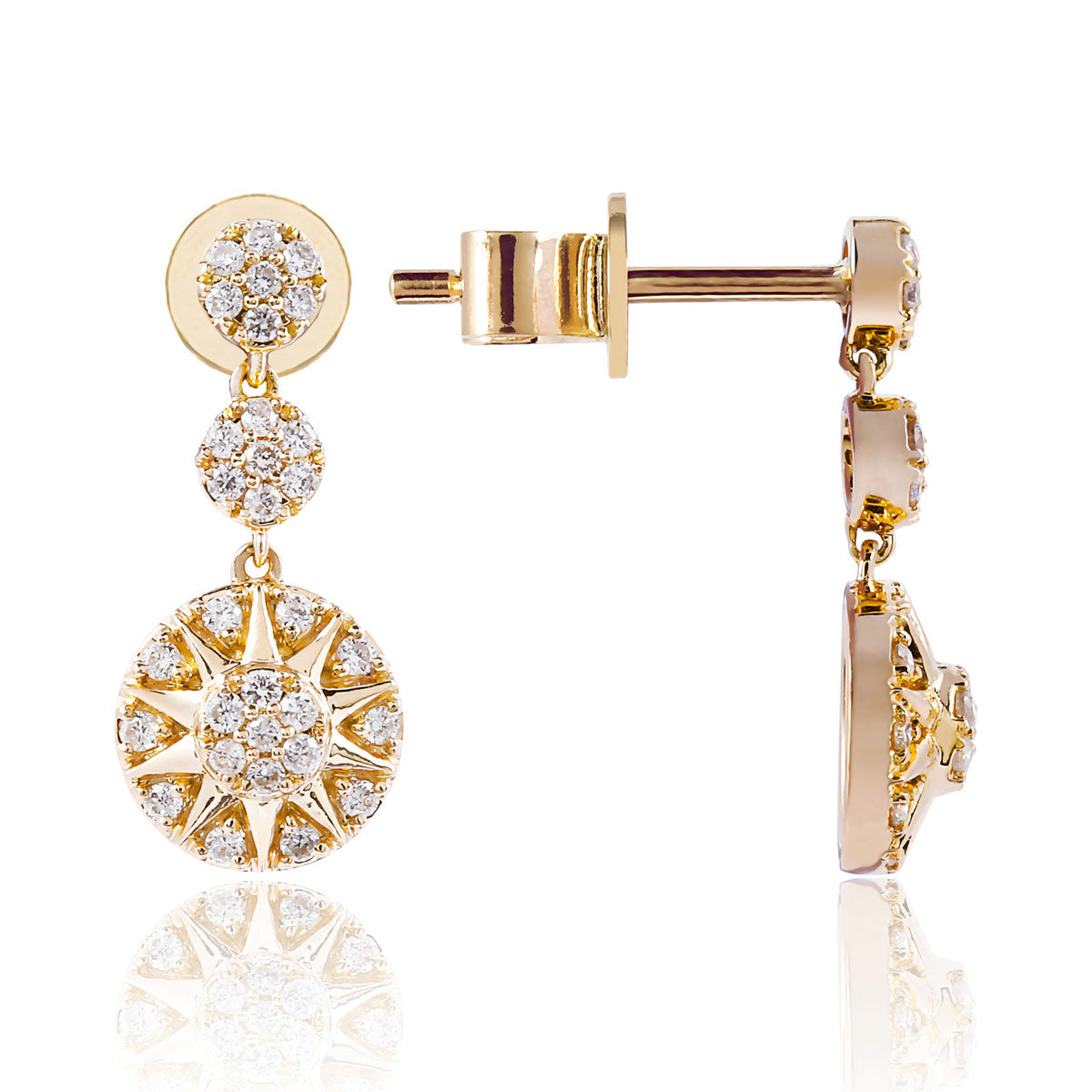 Sunburst Drop Earrings