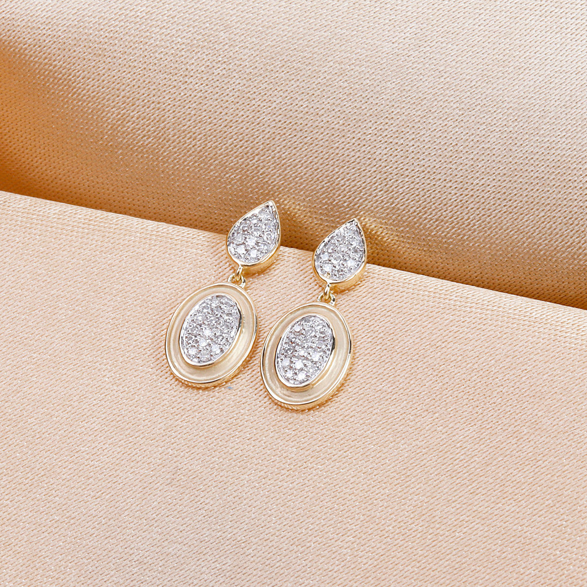 Gilded Pave Earrings