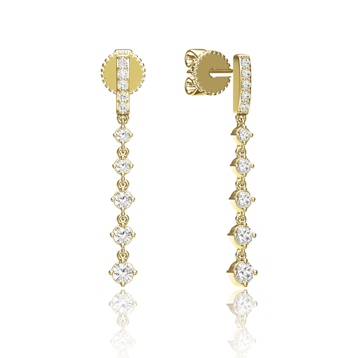 Delicate Precious Drop Earrings
