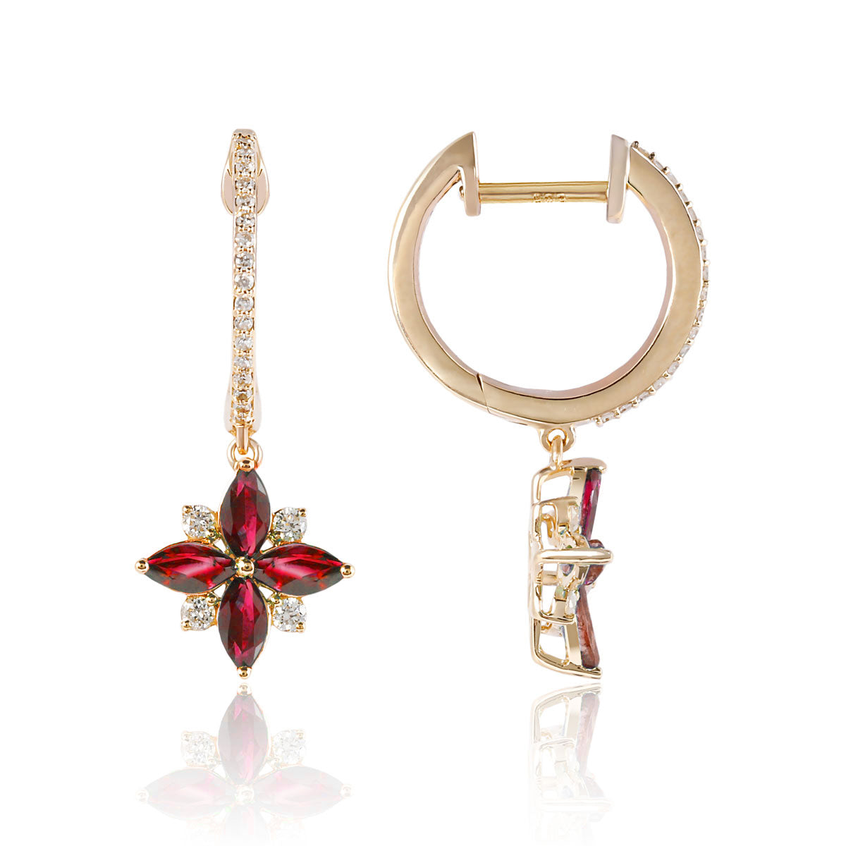 Marquis Flower Earrings