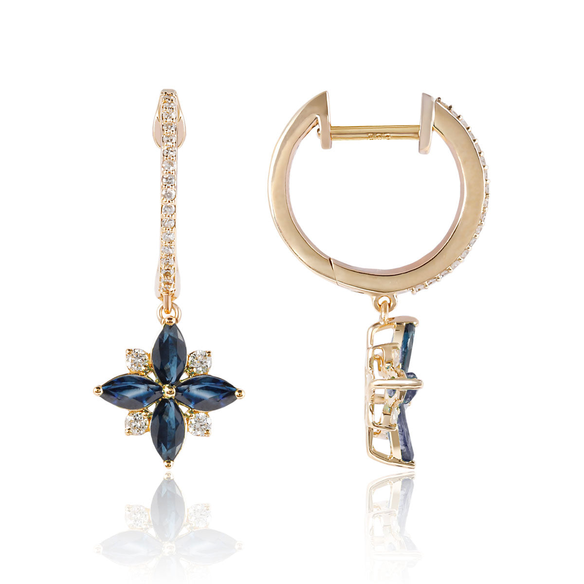 Marquis Flower Earrings