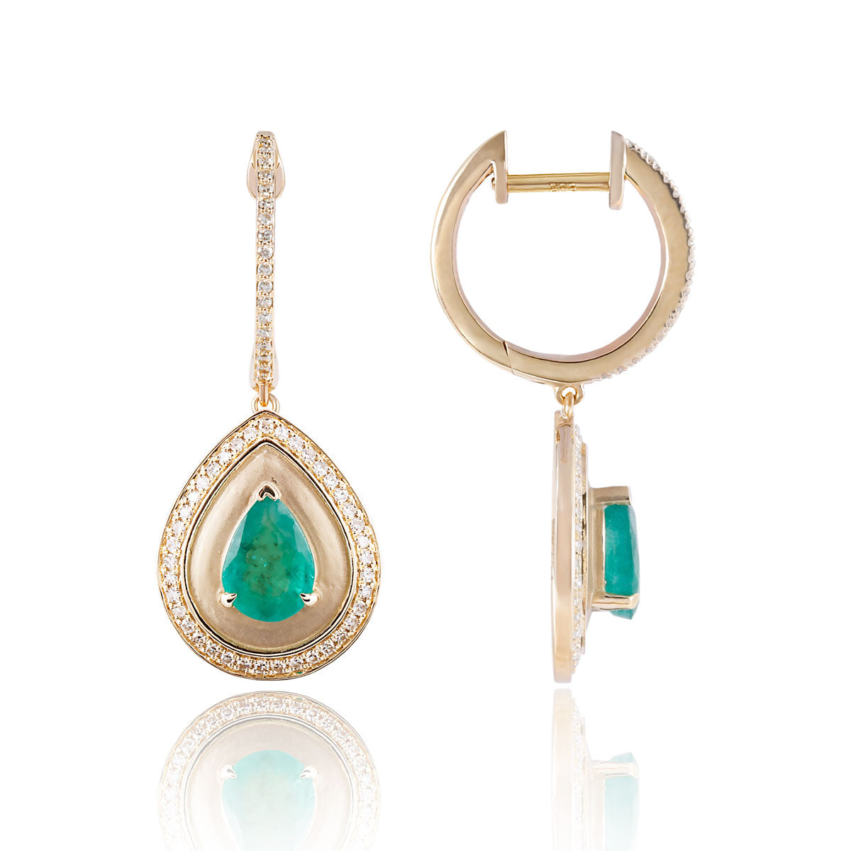 Sun Gilded Teardrop Earrings