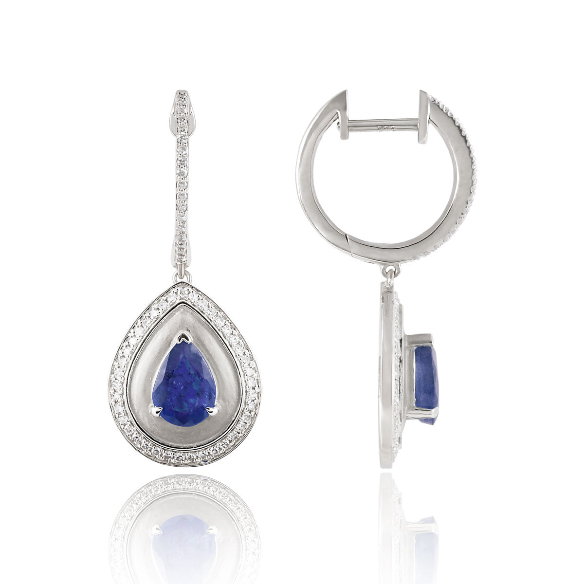 Sun Gilded Teardrop Earrings
