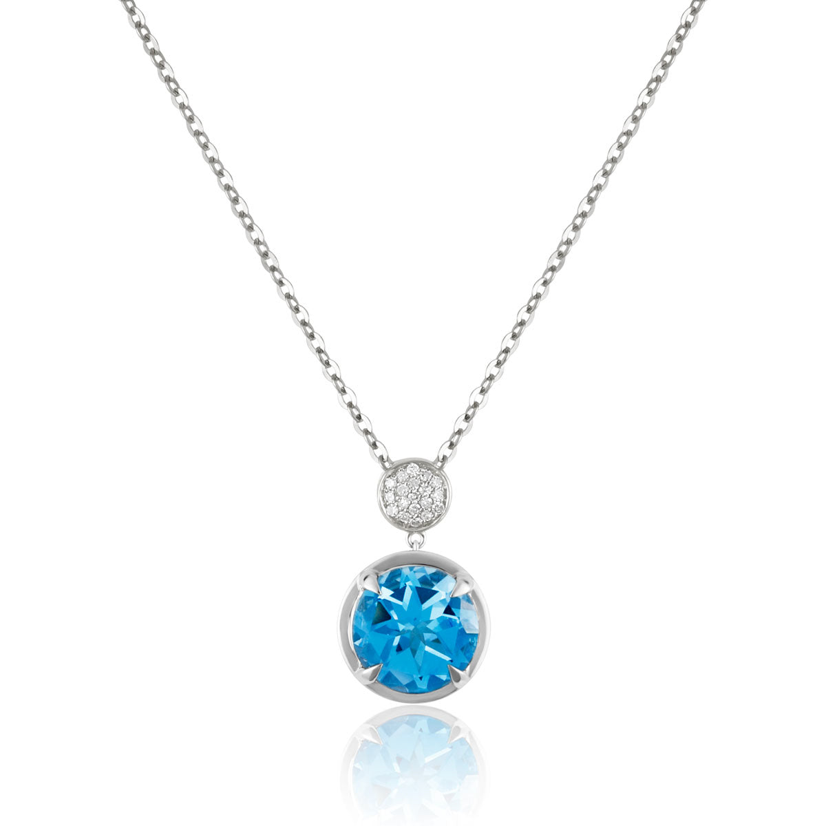 Lumnious Round Gem Necklace