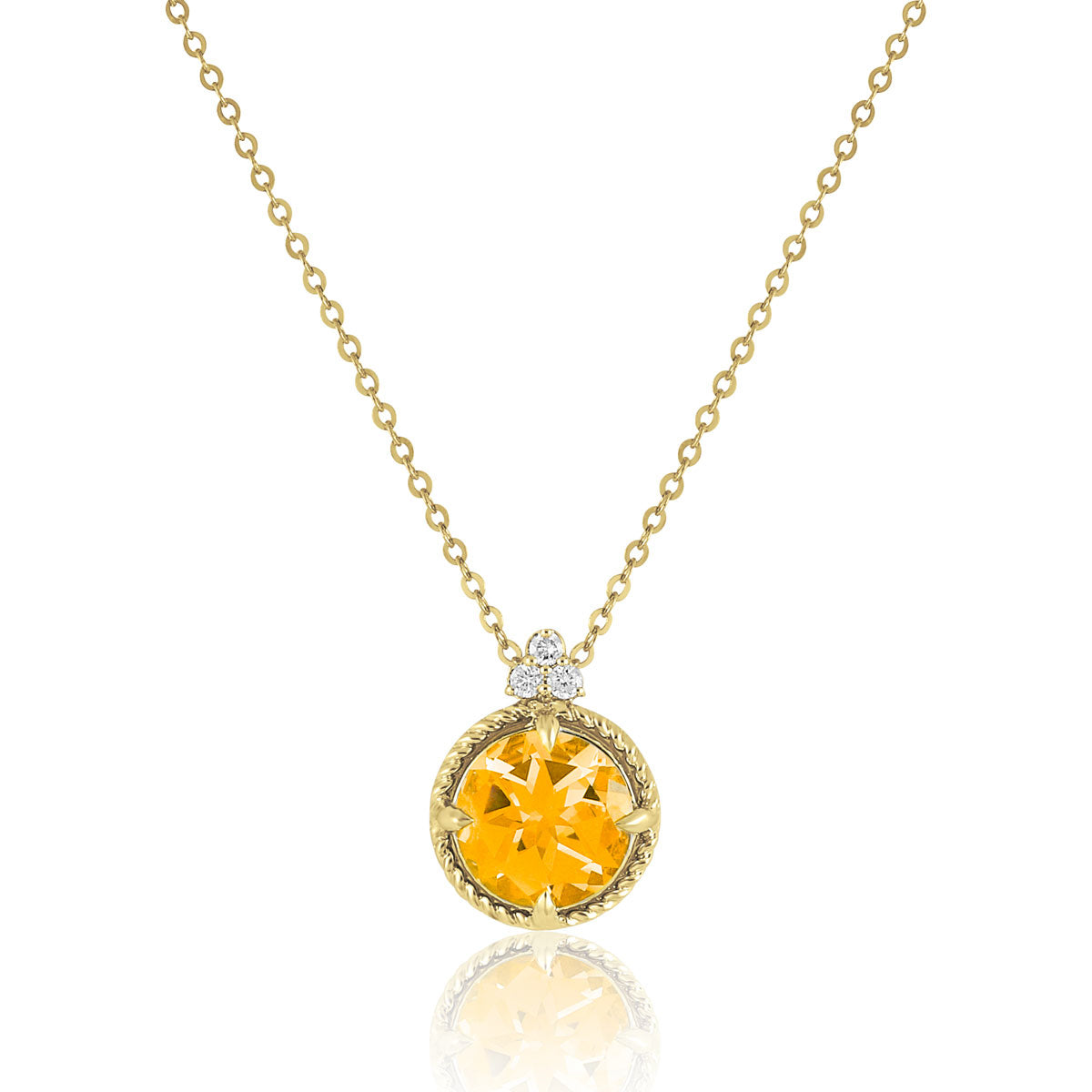 Luxe Round Gem Necklace