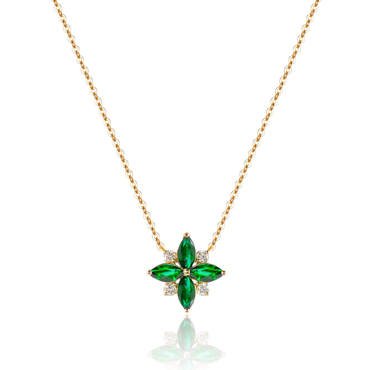 Marquis Flower Necklace