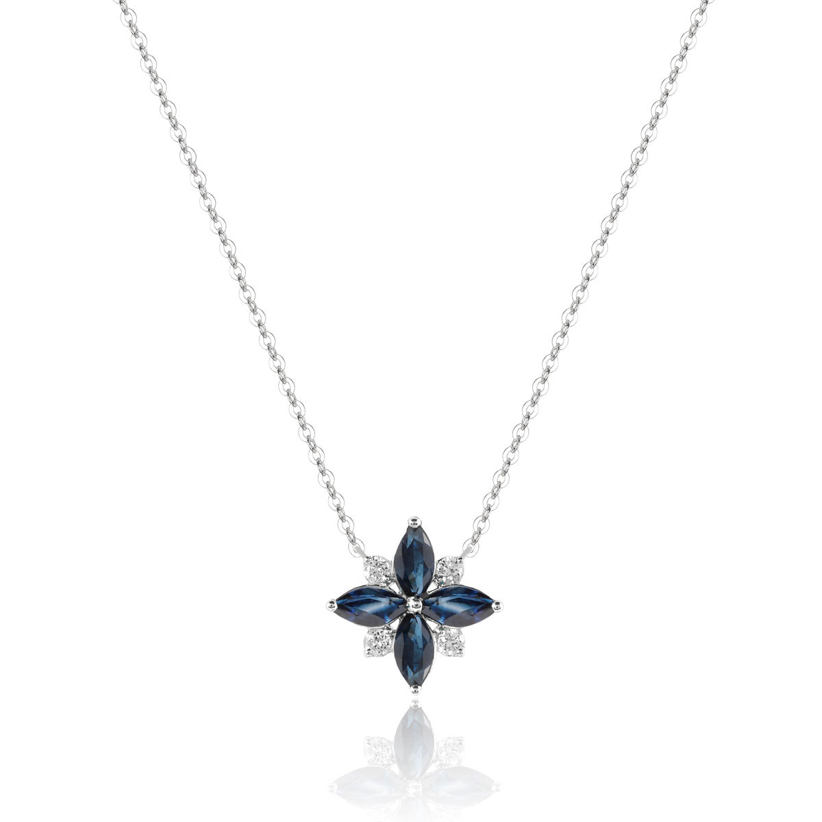 Marquis Flower Necklace