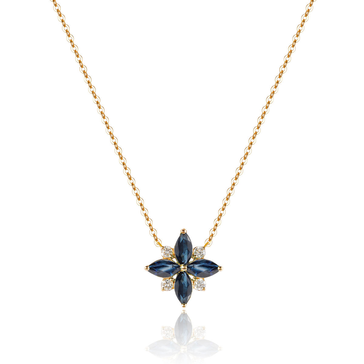 Marquis Flower Necklace