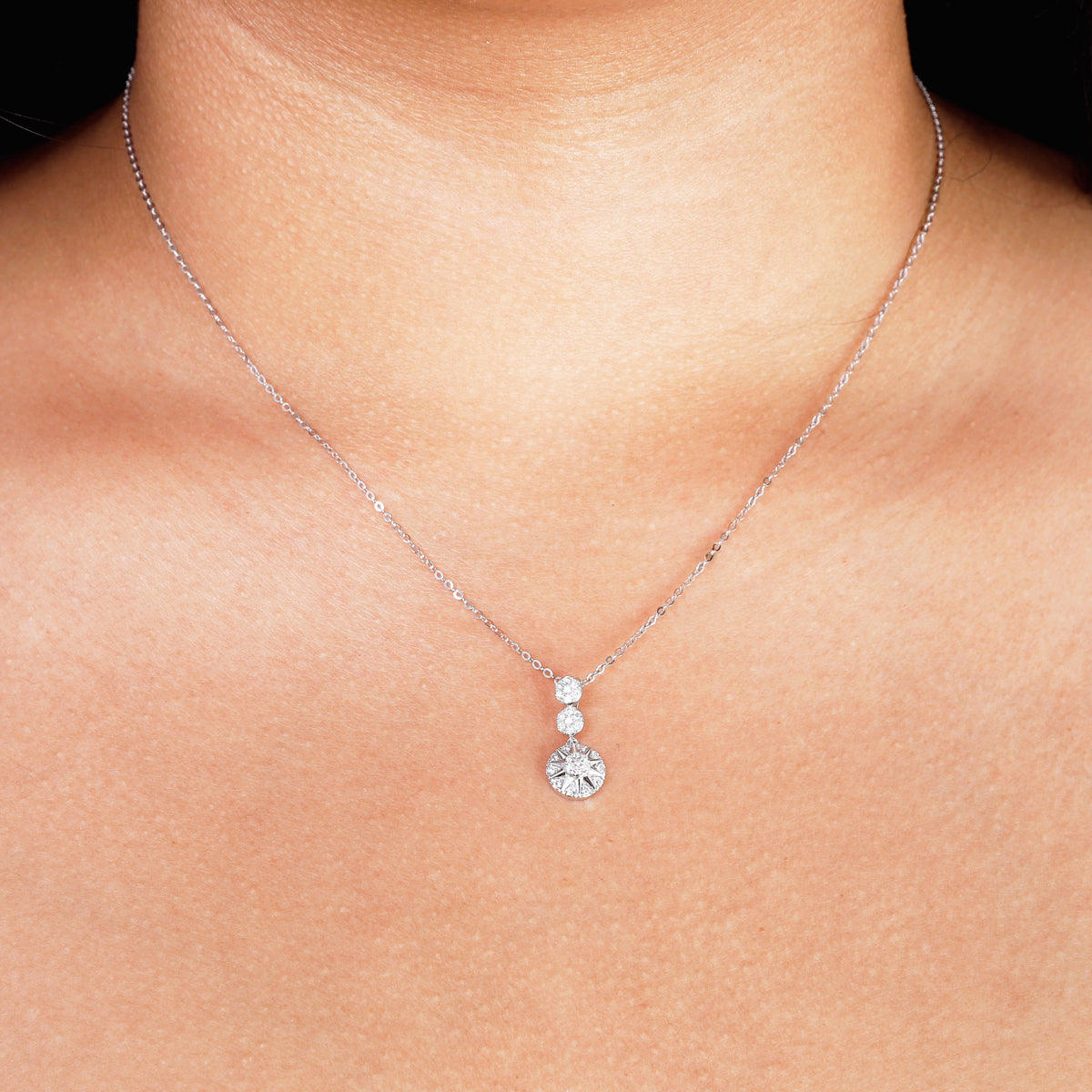 Nova Diamond Drop Necklace