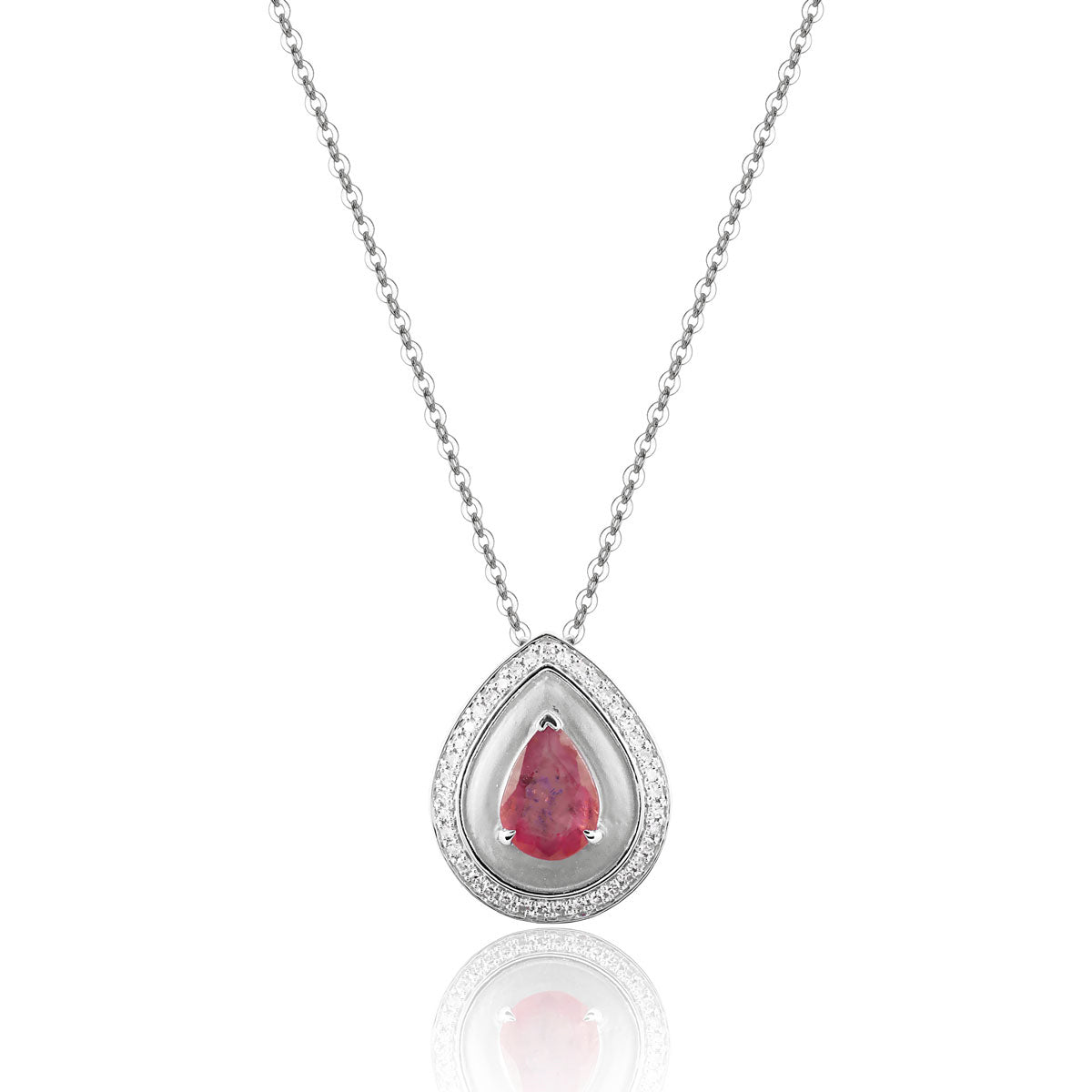 Sun Gilded Teardrop Necklace