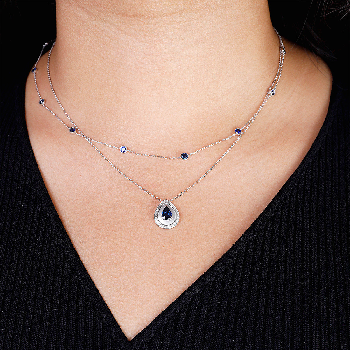 Sun Gilded Teardrop Necklace