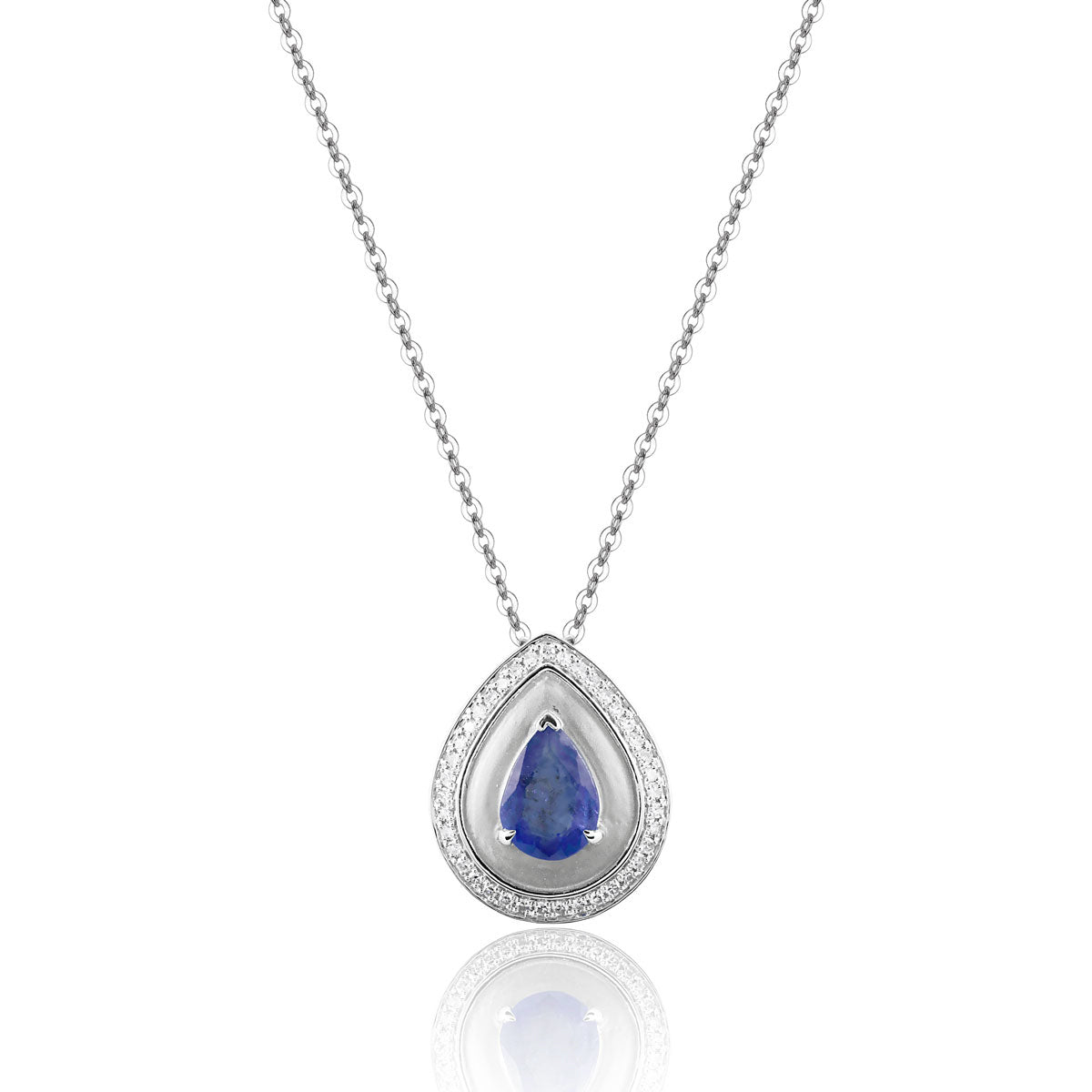 Sun Gilded Teardrop Necklace