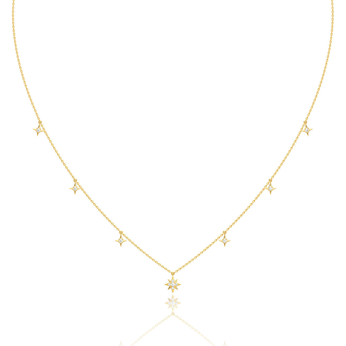 Cosmic Drop Diamond Necklace